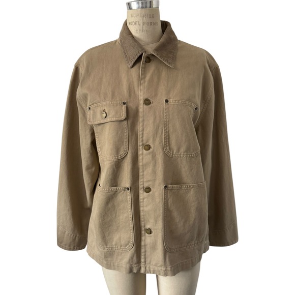 TNA Jackets & Blazers - TNA Aritzia Chore Jacket Cotton Twill Utility Barnett Corduroy Collar Medium
